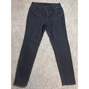 Curve Appeal Skinny Jeans Womens 8/29 Faded Black High Rise Stretch Denim Pants